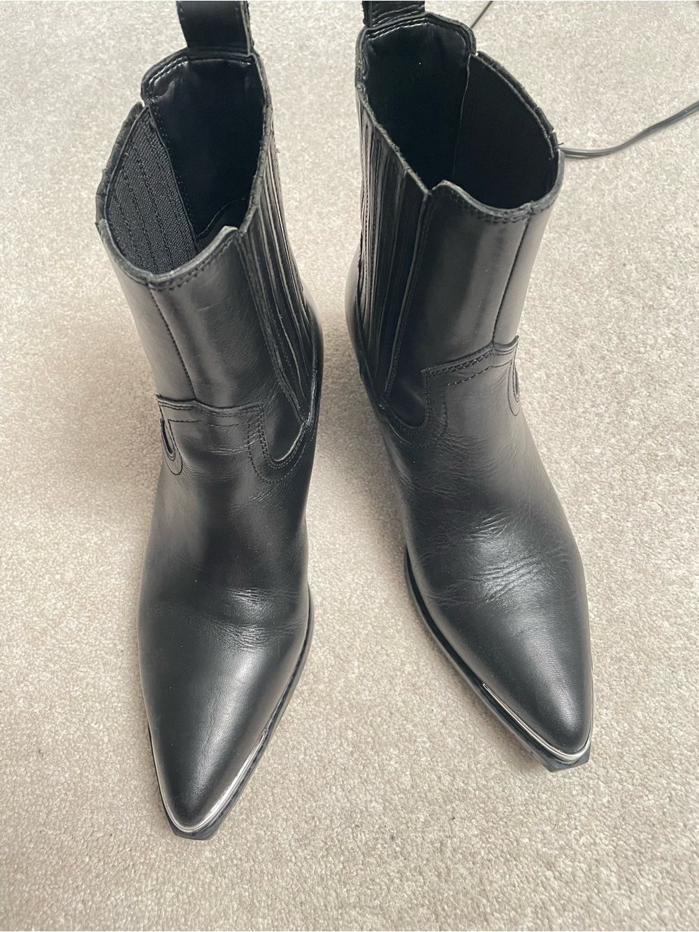 Marc Fisher Black Pryce Ankle Boots - Picture 5 of 8